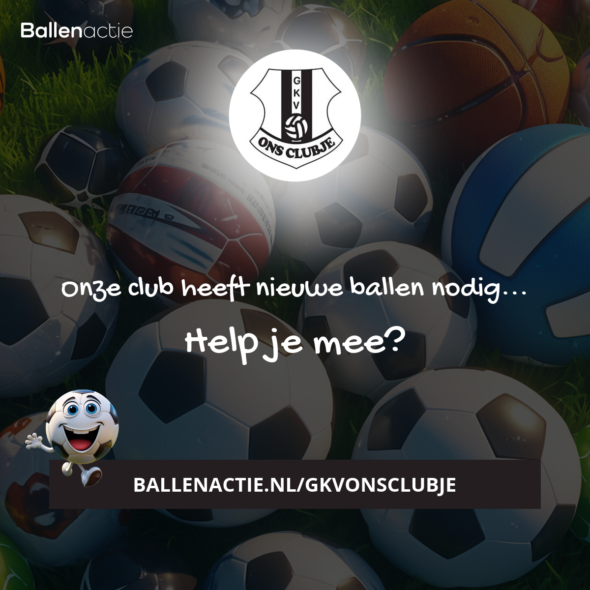 🎯 Doneer een bal – Ballenactie bij GKV Ons Clubje